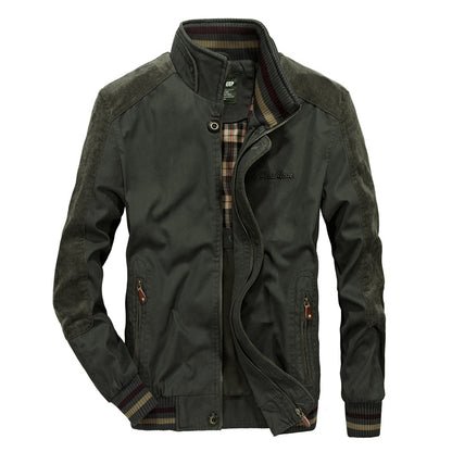 Mens Stand Collar Casual Jacket