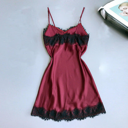 Lace Trimmed Womens Sleepwear Nightdress