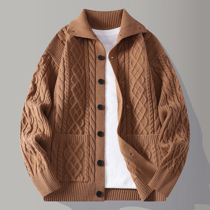 Mens Casual Cardigan Sweater