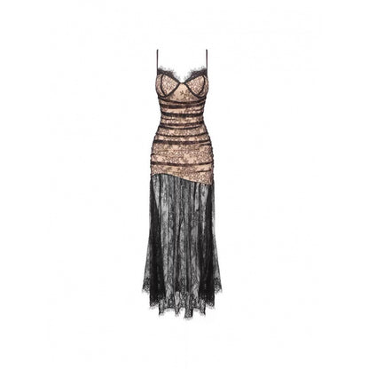 Elegant Lace Fishtail Dress