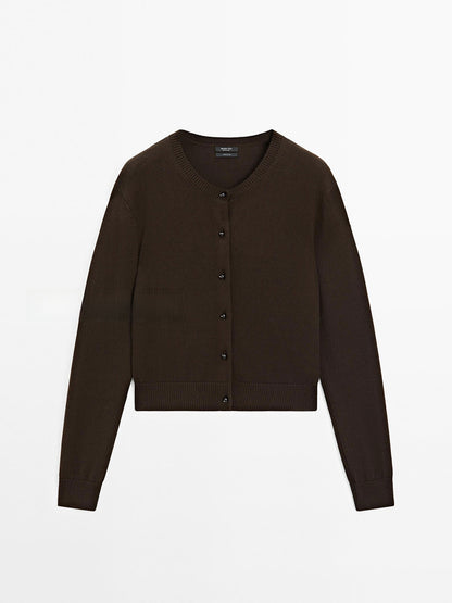 Womens Elegant Knitted Cardigan