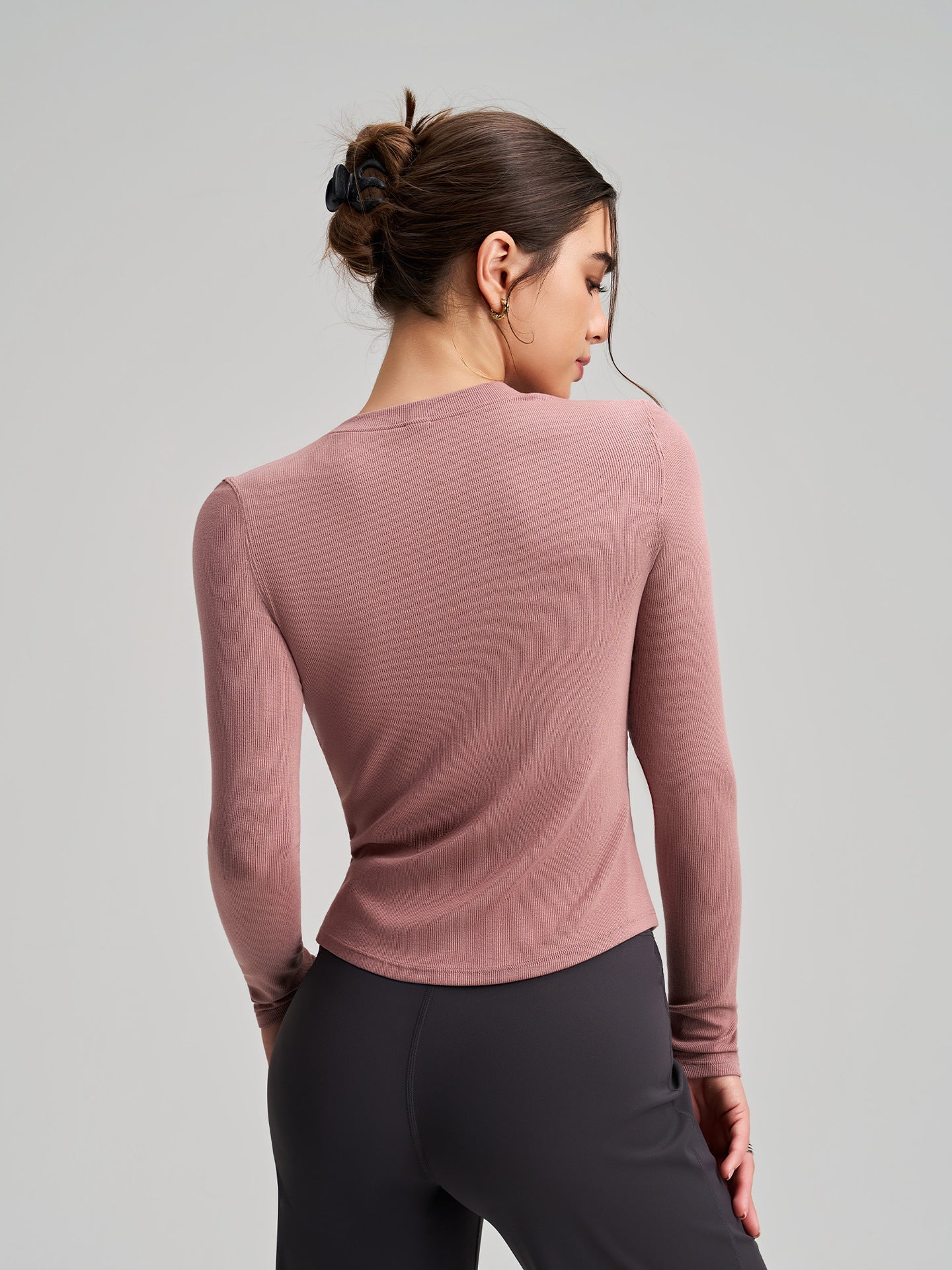 Womens Long Sleeve Yoga Top Fitness Shirt