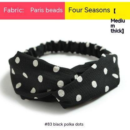 Elastische gekruiste chiffon hoofdband in Boheemse stijl