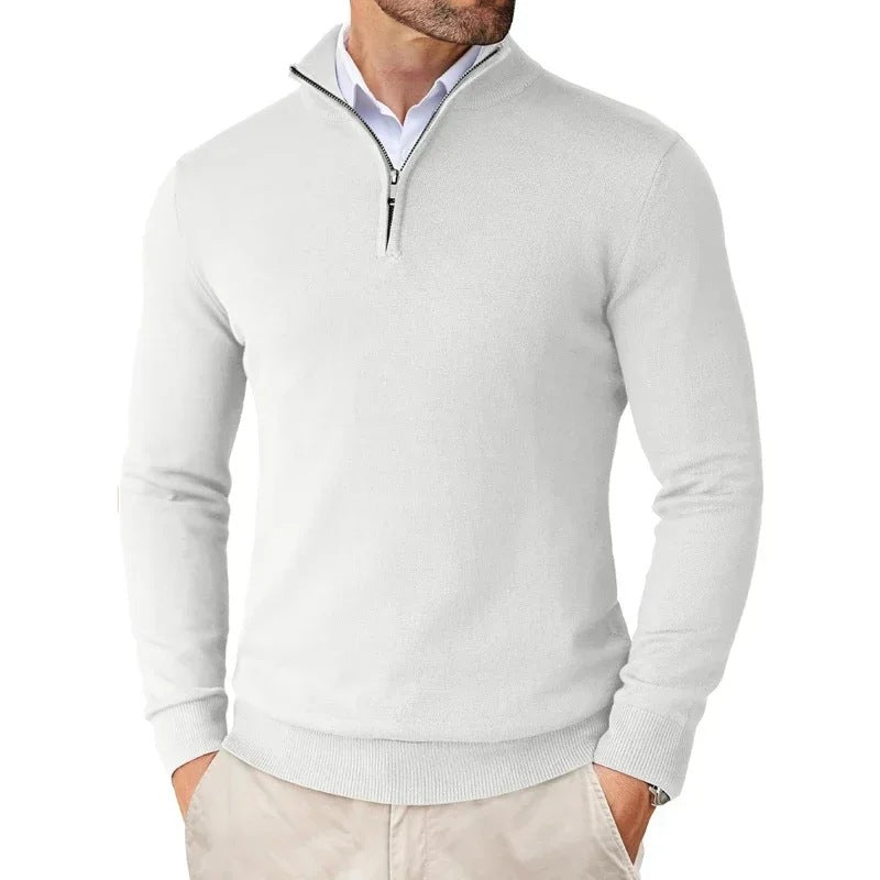 Mens Quarter Zip Fleece Sweatshirt