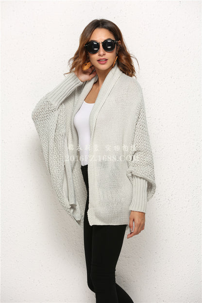 2025 Europe and America cross border AliExpress Amazon women's knitwear cardigan sweater oversized sweater coat women's fashion
