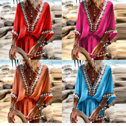 Floral Print Wide Leg Jumpsuit