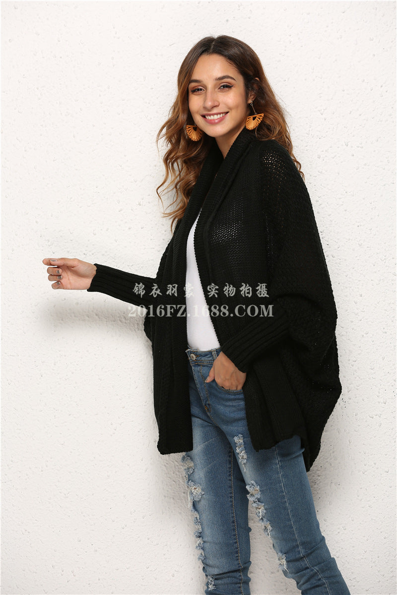 2025 Europe and America cross border AliExpress Amazon women's knitwear cardigan sweater oversized sweater coat women's fashion