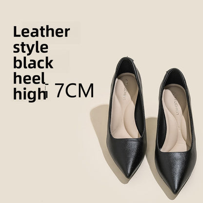 Women's Sheepskin Stiletto High Heels