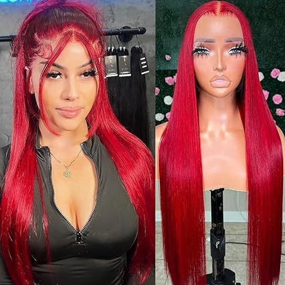 13x6 Glueless Lace Front Wig Natural Hairline Synthetic Hair