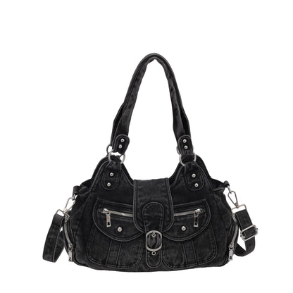 Retro Denim Women Shoulder Bag