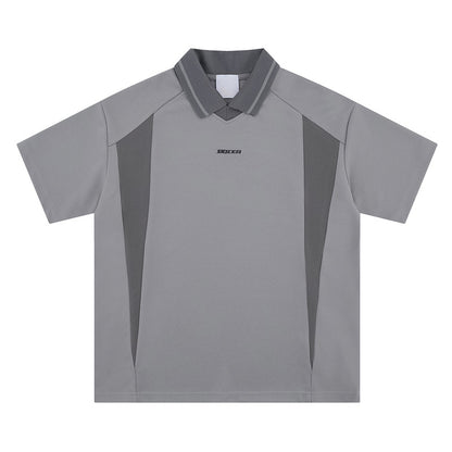 Vintage Retro Polo Shirt  Short Sleeve Summer Half-Sleeve