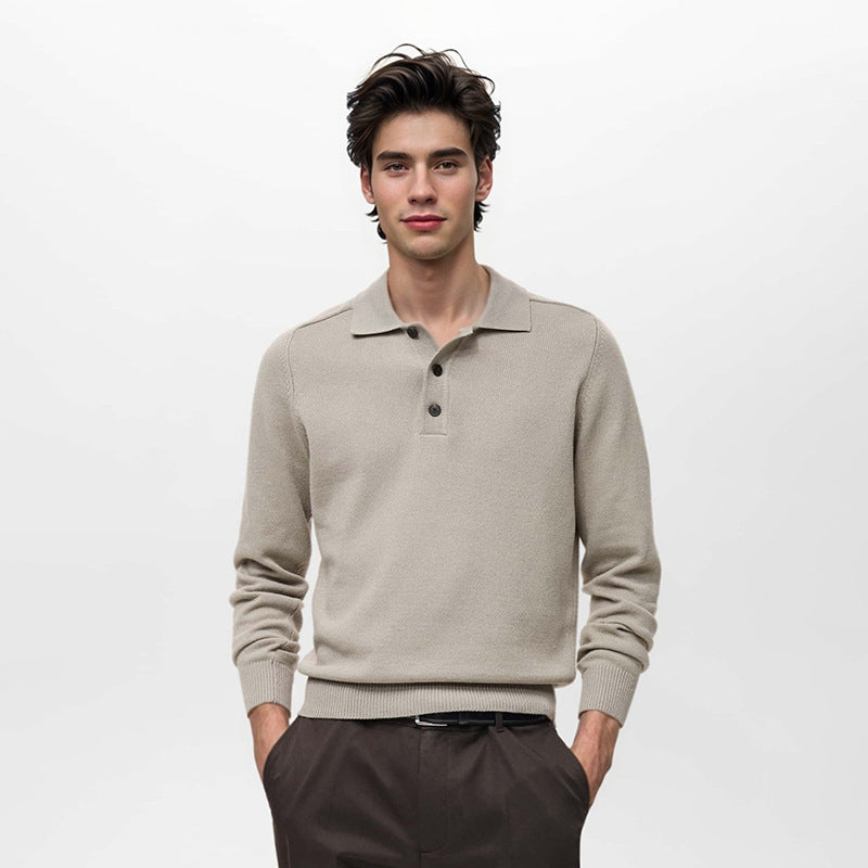 Lange mouwen poloshirt met knoopjes
