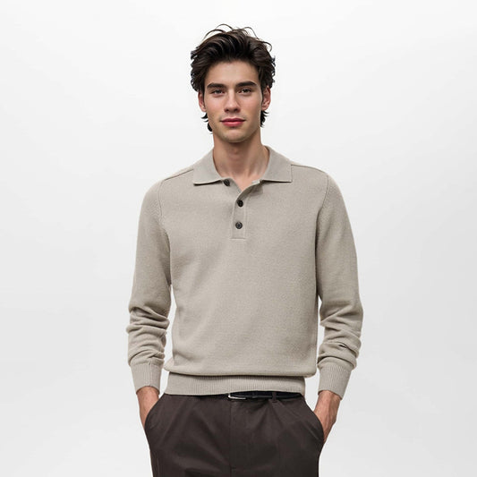 Lange mouwen poloshirt met knoopjes