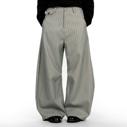 Losse kassieke broek met wijde pijpen unisex