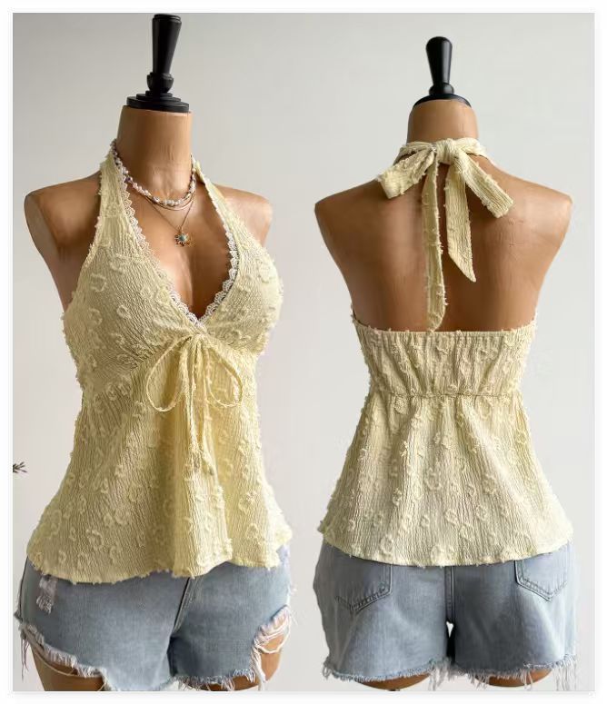 Elegant Tassel Crop Top