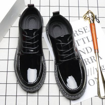 PU-lakleren veterschoenen voor heren