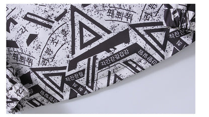 Trendy heren jas met print