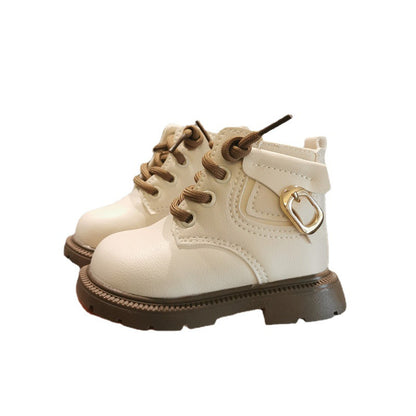 Winter Fleece-lined Baby Boots with Anti-slip Sole