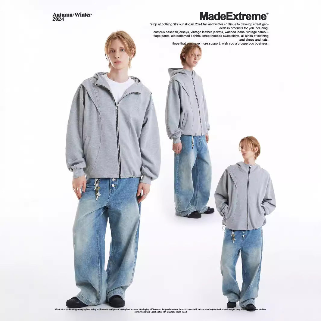Cleanfit Zip-Up Hoodie for Men