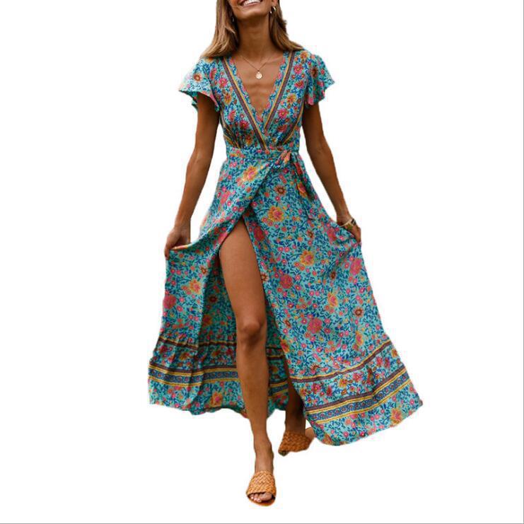 Bohemian 3D Print Sleeveless Dress
