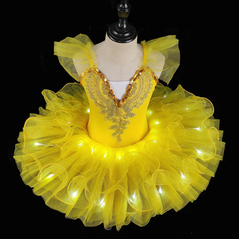 Girls Luminous Ballet Performance Dress