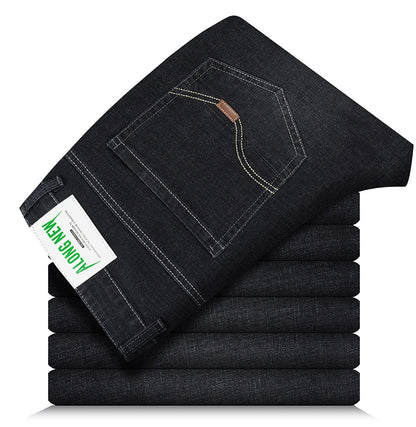Men?s mid-rise stretch denim trousers