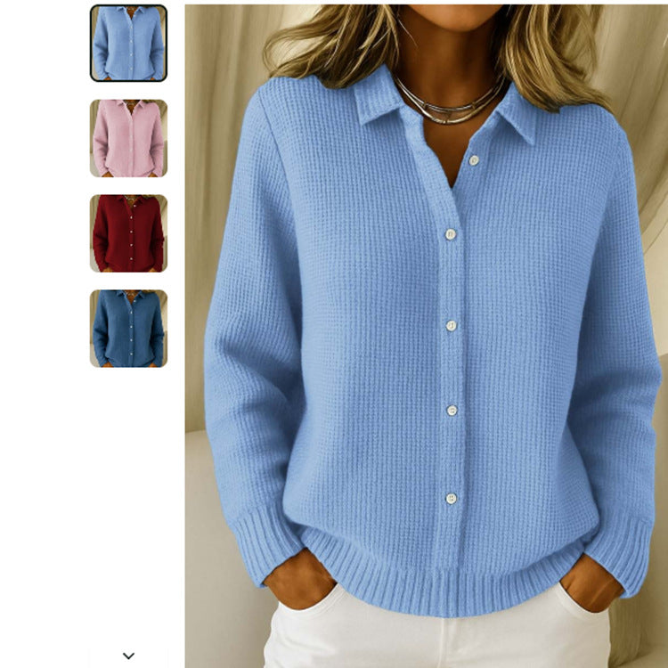 Button Front Knit Cardigan