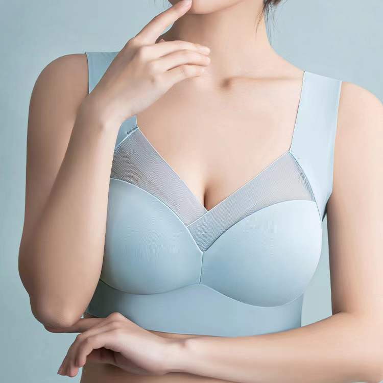 Wireless Seamless Push-Up Bra Ice Silk Lingerie
