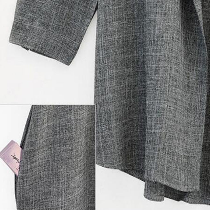 Trenchcoat met zakken en oprolbare mouwen