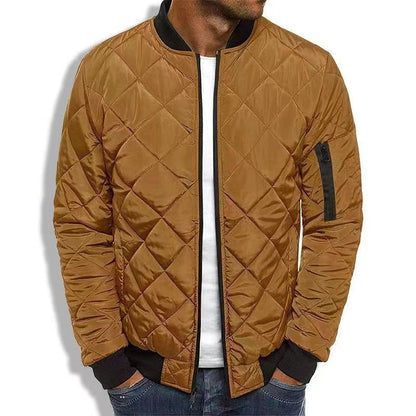 Cotton Coat Autumn And Winter Men's Color Loose Jacket Lingge Cotton Suit