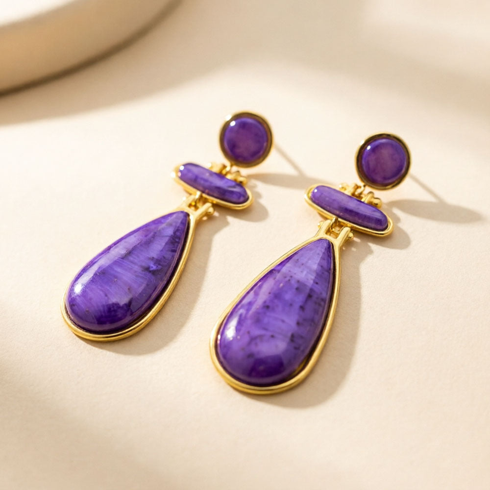 Retro waterdrop earrings