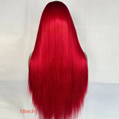 Long Straight Synthetic Wig Heat Resistant Front Lace