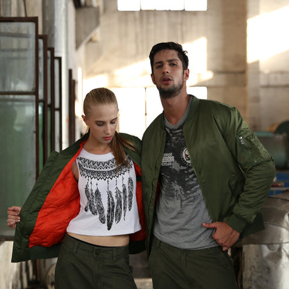 Men's autumn and winter new item plus plus size fat guy sports casual cotton jacket Air Force One MA1 pilot