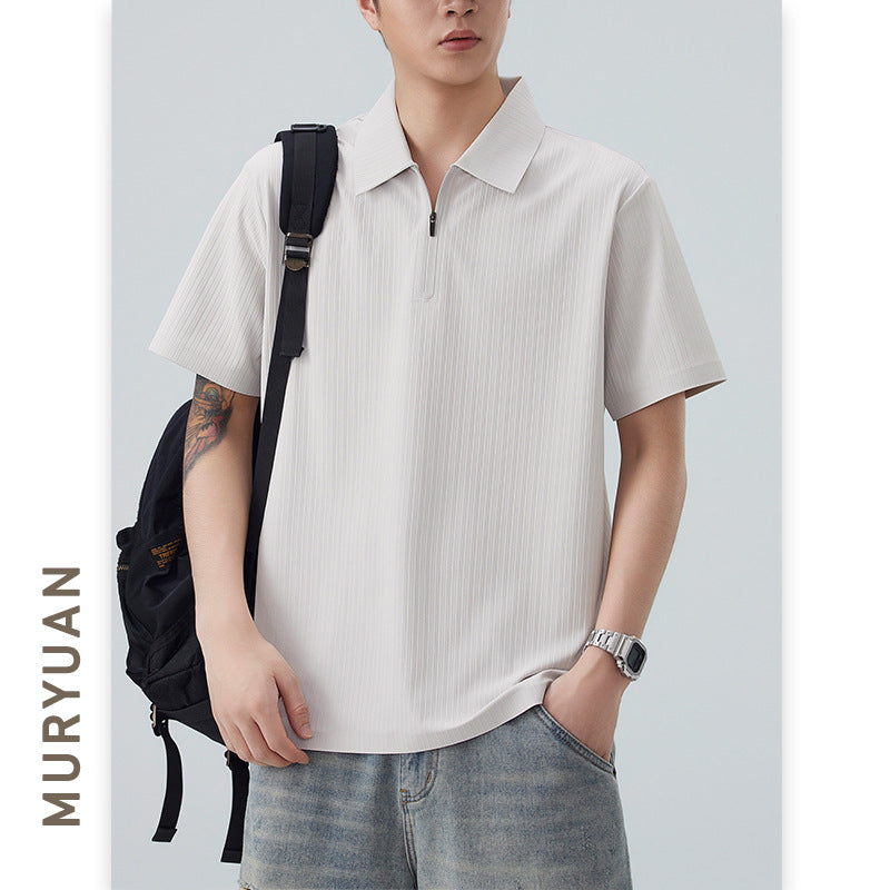 Flip Collar Men's Polo Shirt