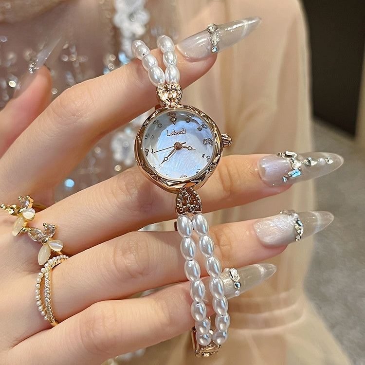 Pearl Strap Quartz Watch