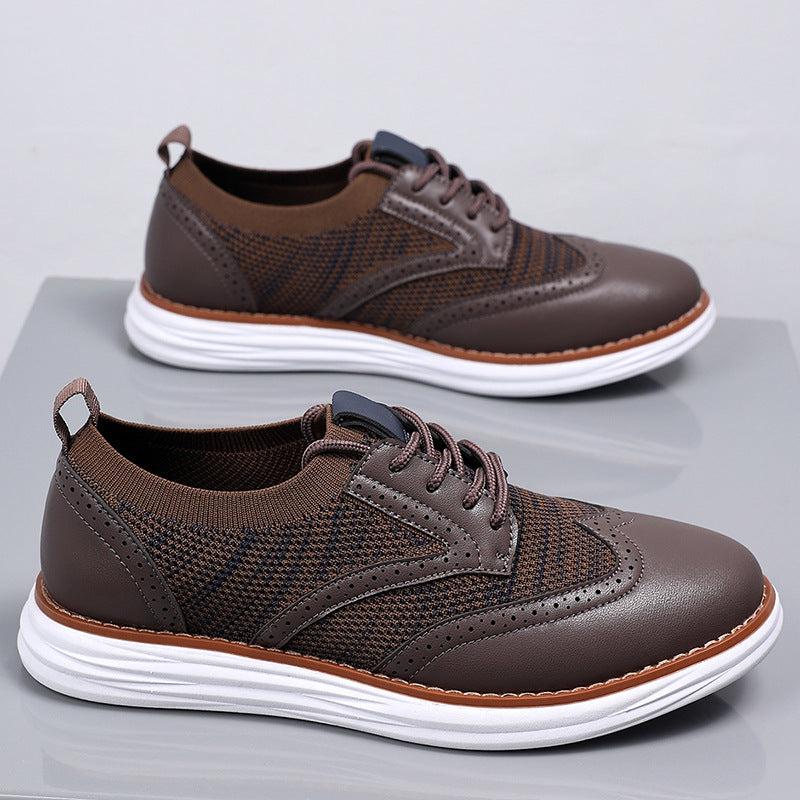 In-stock extra-large size 48 men's casual shoes, 2026 new British style, spring and autumn fashion single shoes, versatile casual shoes