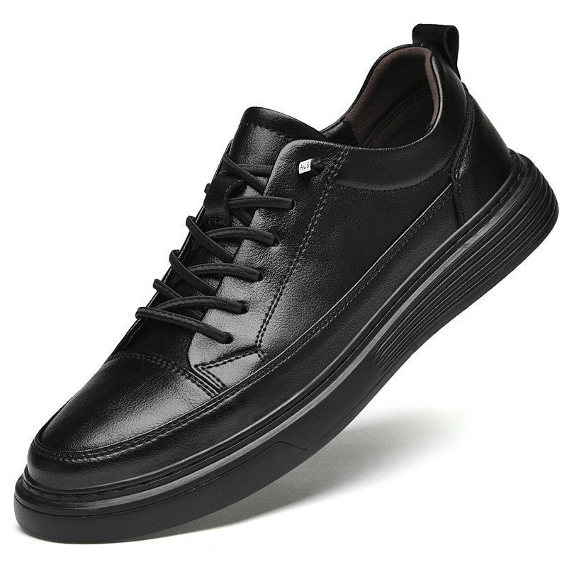 Men's Cowhide Leather Casual Slip-On Shoes