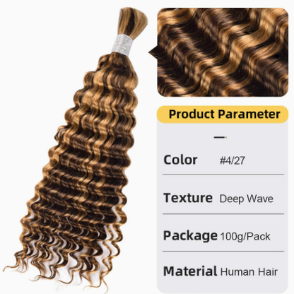 Deep Wave Real Hair Dreadlocks Braids