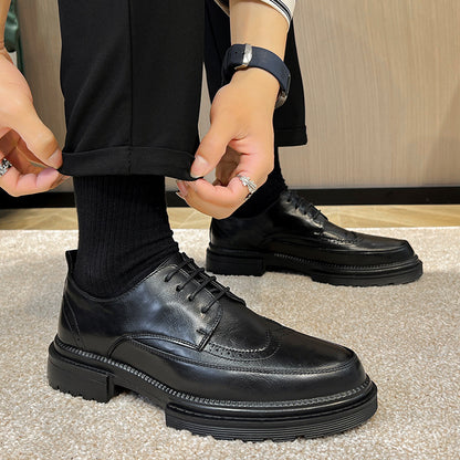 Men's leather shoes for summer
