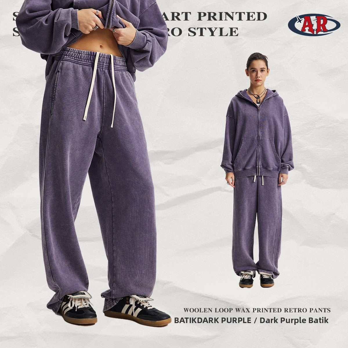 Men's Vintage Washed Cotton Long Pants