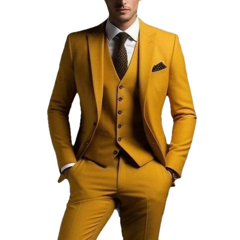 Mens Three Piece Suit Set