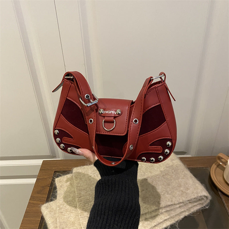 Retro Crossbody Bag with Shoulder Strap