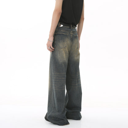 Retro jeans met wijde pijpen voor heren