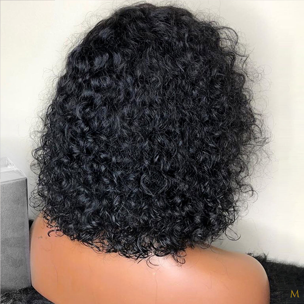 Synthetische kinky curl front lace wig