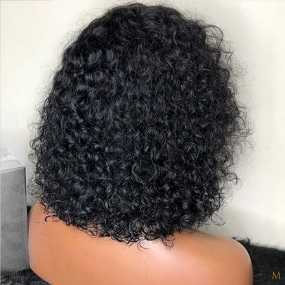 Synthetische kinky curl front lace wig