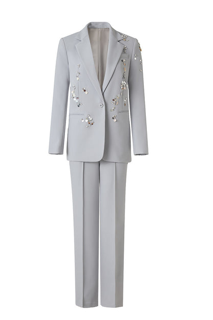 Two piece slim fit suit set