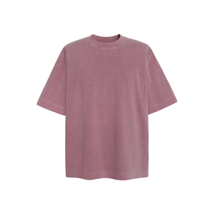 Simple solid color t-shirt short sleeved