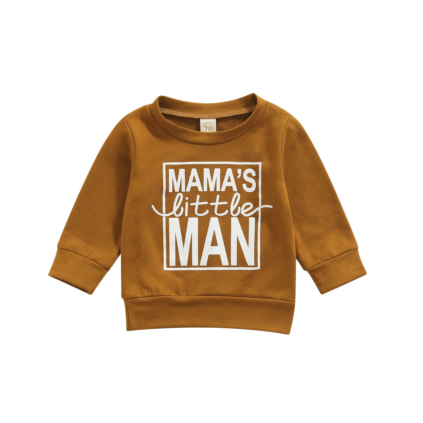 Sweatshirt voor baby/jongens met tekstprint