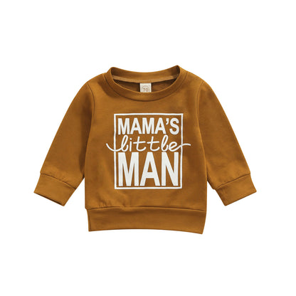 Sweatshirt voor baby/jongens met tekstprint