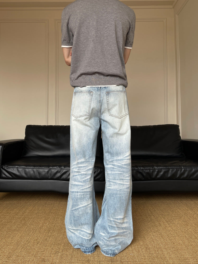Mens Straight Leg Denim Pants